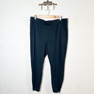 Universal Standard Moro Pocket Ponte Pintuck Pants Dark Grey Size M US 18-20